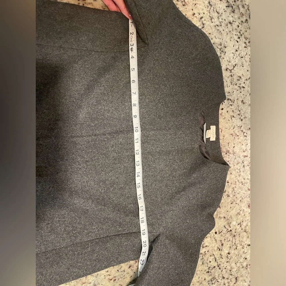 J. crew wool and leather panel jacket women’s sz 12 retail $228